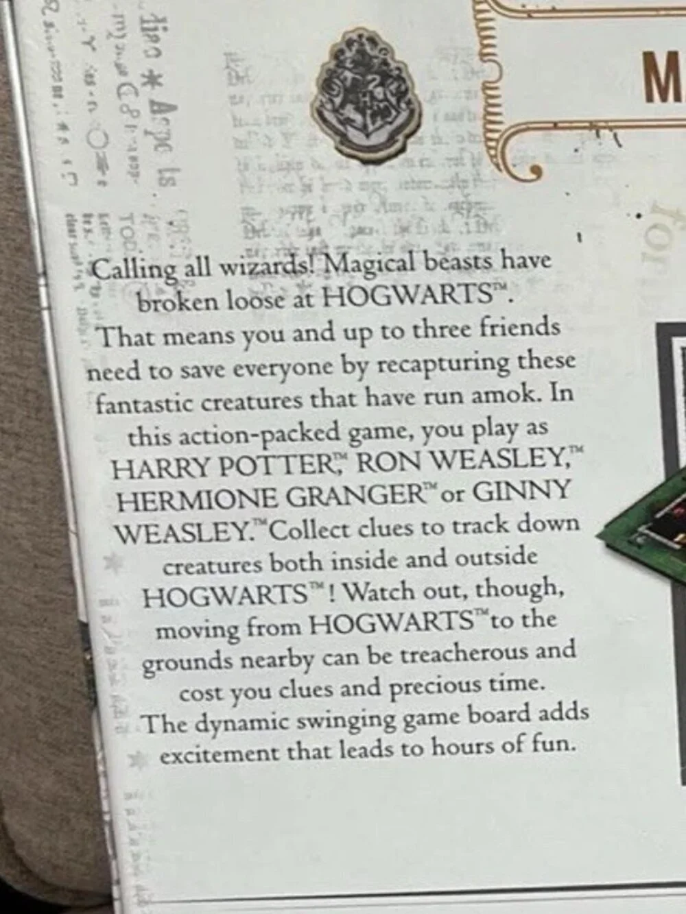 WIZARDING WORLD OF HARRY POTTER MAGICAL BEASTS BOARD GAME (RETIRED)  BRAND NEW /